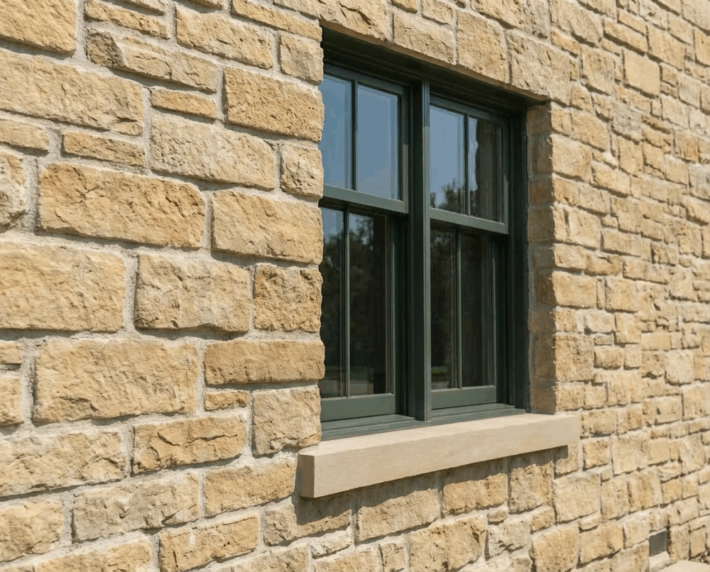 Random Strip Cladding Abbeystead Random Rectangular Cladding - Stone UK