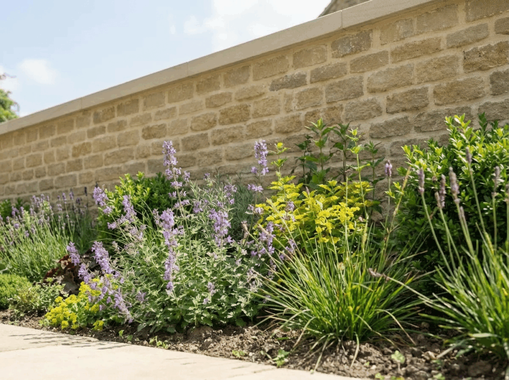 Random Modern Walling Abbeystead Random Natural Coursed Walling - Stone UK