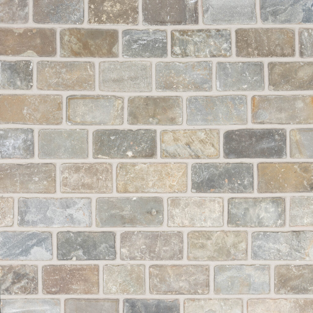 Grey Riven and Tumbled Yorkstone Setts for landscape project